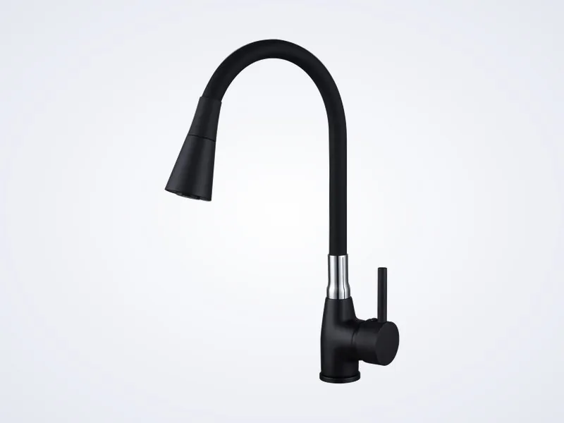 Llave de lavaplatos negra