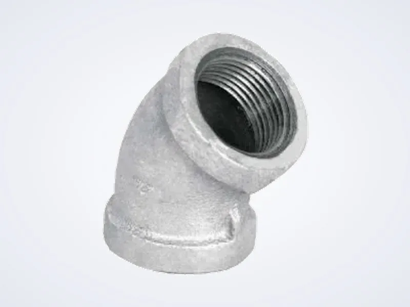 Codo galvanizado 45°